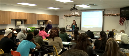 Secondary Teachers in Classroom with students